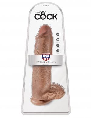 King Cock 12" Cock Tan