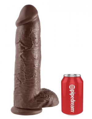 King C*Ck 12 Inch C*Ck With Balls Brown