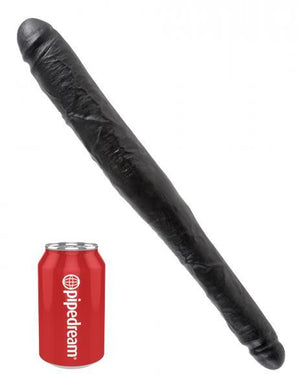 King Cock 16" Tapered Double Dildo Black