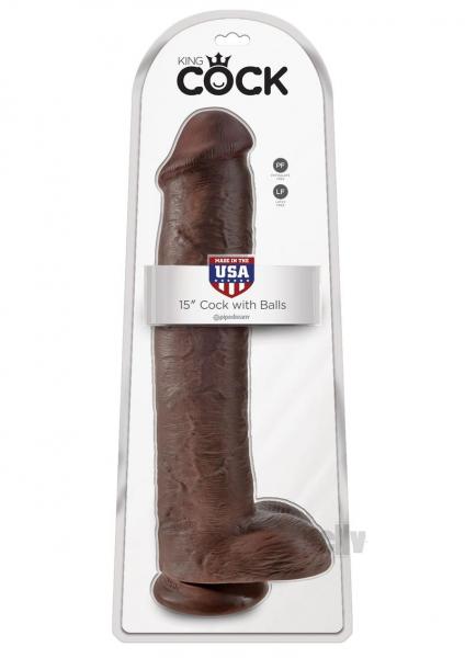 King Cock 15" Cock Brown