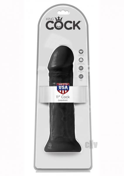 King Cock 11" Dildo Black