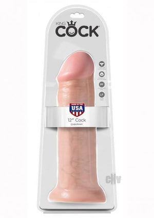 King Cock 12" Dildo Beige