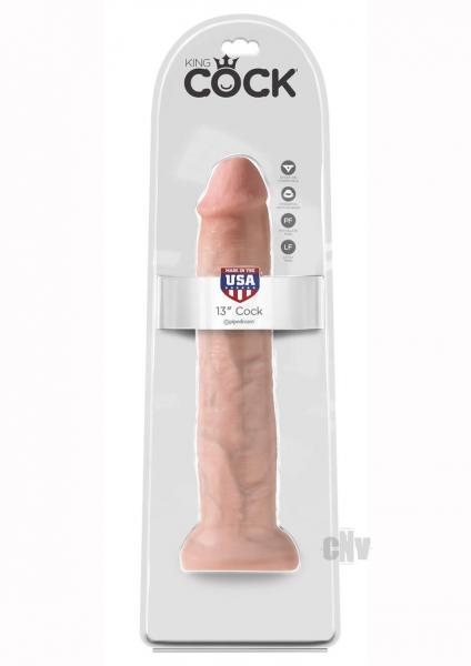 King Cock 13" Dildo Beige