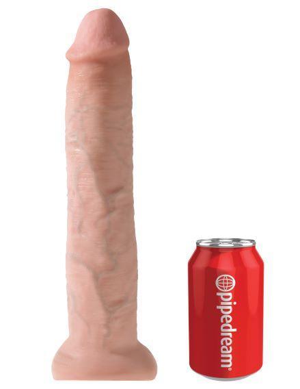 King Cock 13" Dildo Beige