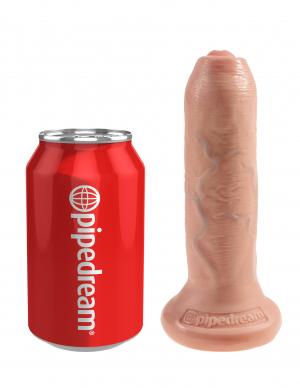 King Cock 6 Inches Uncut Dildo Beige