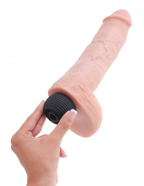 King Cock 8 Inches Squirting C*Ck Balls Beige