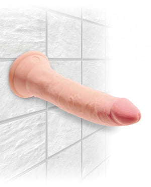 King Cock Triple Density 7 Inches Beige Dildo