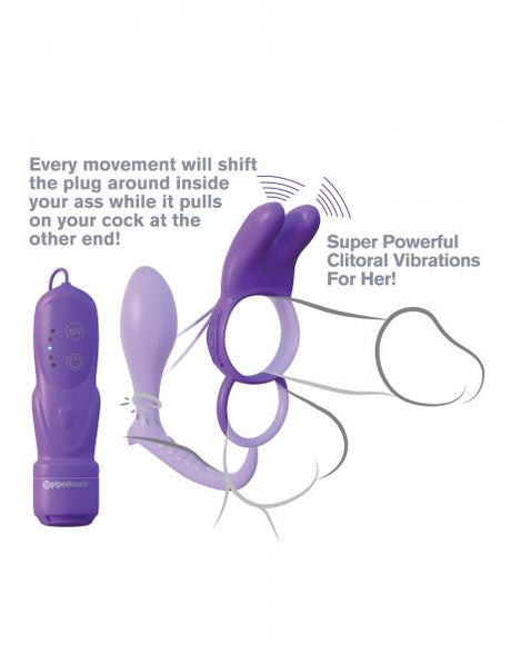 Fantasy C Ringz Ass Gasm Vibrating Rabbit Purple