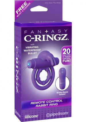 Fantasy C Ringz Remote Rabbit Ring Purple