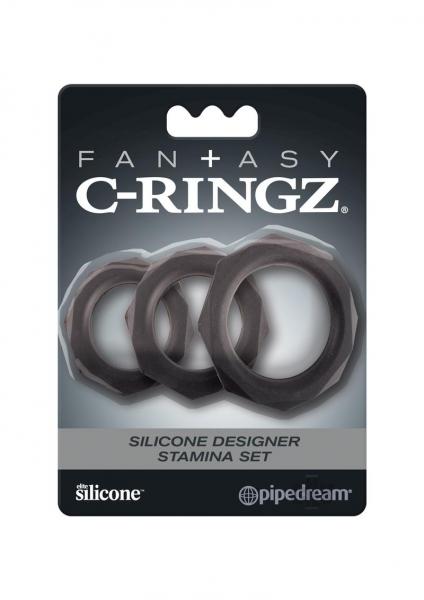 Fantasy C Ringz Silicone Stamina Set Black