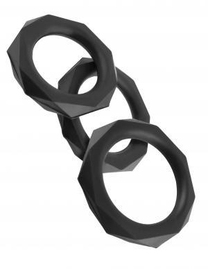 Fantasy C Ringz Silicone Stamina Set Black