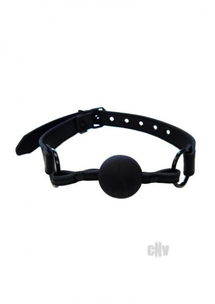 Leather Ball Gag Black