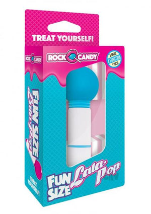 Rock Candy Fun Size Lala Pop Blue Mini Massager