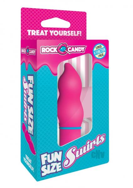 Rock Candy Fun Size Swirls Pink Vibrator