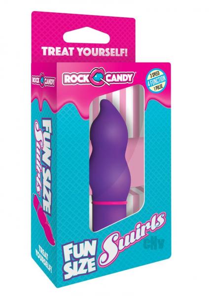 Rock Candy Fun Size Swirls Purple Vibrator