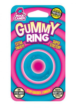 Rock Candy Gummy Ring Blue