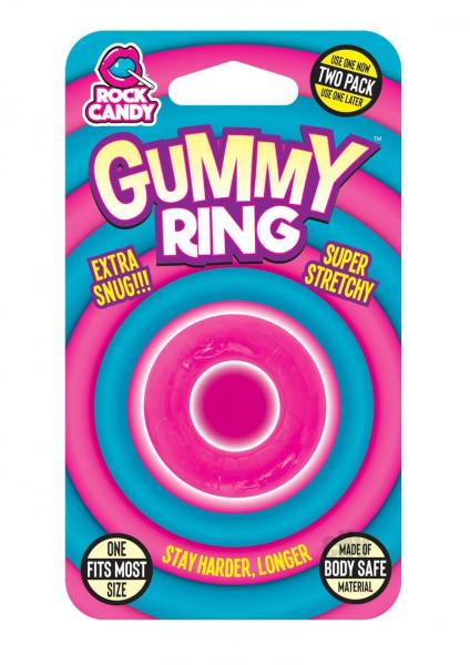 Rock Candy Gummy Ring Pink