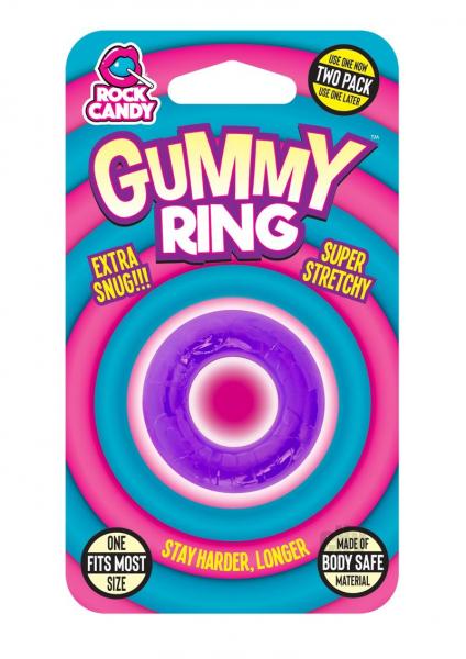 Rock Candy Gummy Ring Purple