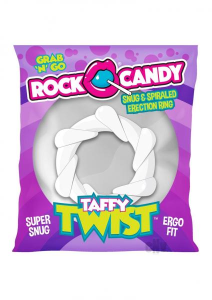 Rock Candy Taffy Twist White