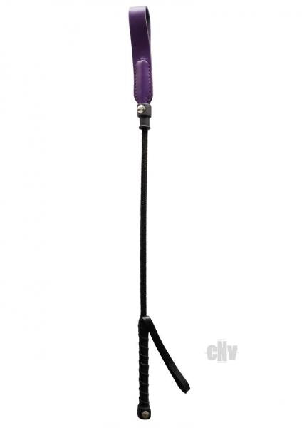 Short Riding Crop Slim Tip (20") Purple