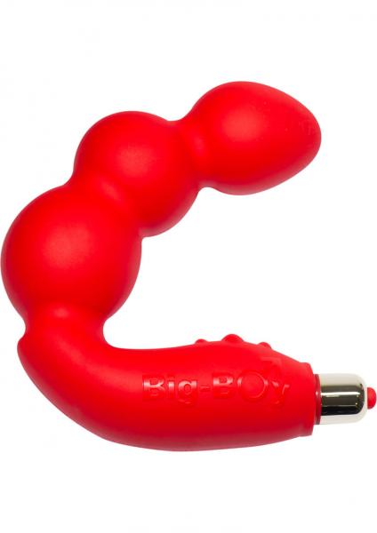 Big Boy Silicone Vibrator Waterproof Red