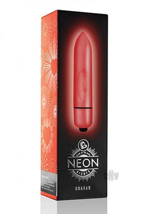 Neon Nights Glow In The Dark Red Quasar Bullet Vibrator