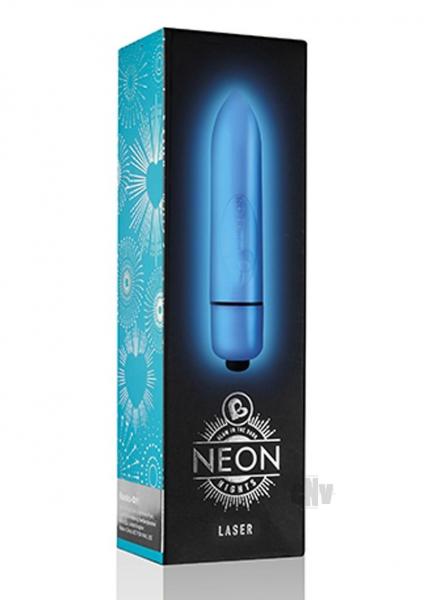 Neon Nights Glow In The Dark Blue Laser Bullet Vibrator