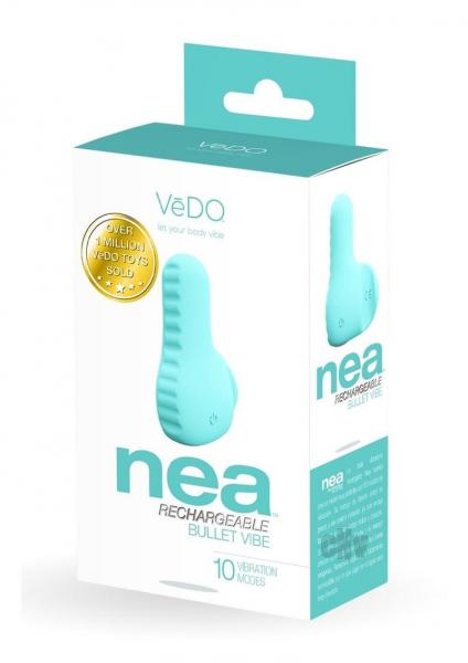 Vedo Nea Rechargeable Finger Vibe Tease Me Turquoise