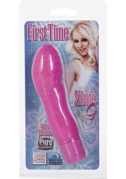 First Time Silicone G Vibe Waterproof Pink 4.5 Inch
