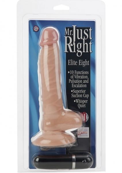 Mr. Just Right Elite Eight Suction Cup Dong Vibrator