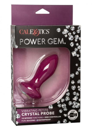 Power Gem Vibrating Petite Crystal Probe Purple