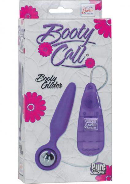 Booty Call Booty Glider Silicone Remote Control Anal Probe Purple 3.75 Inch