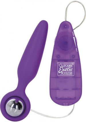 Booty Call Booty Glider Silicone Remote Control Anal Probe Purple 3.75 Inch