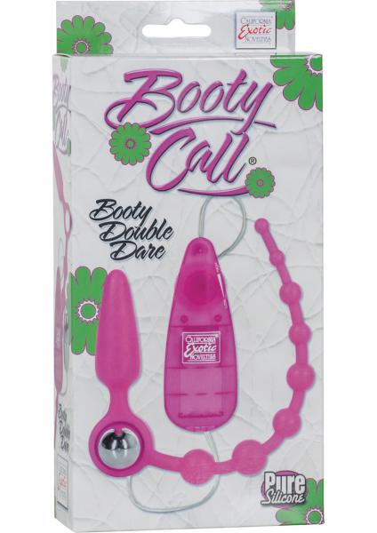 Booty Call Double Dare Silicone Probe Beads Pink