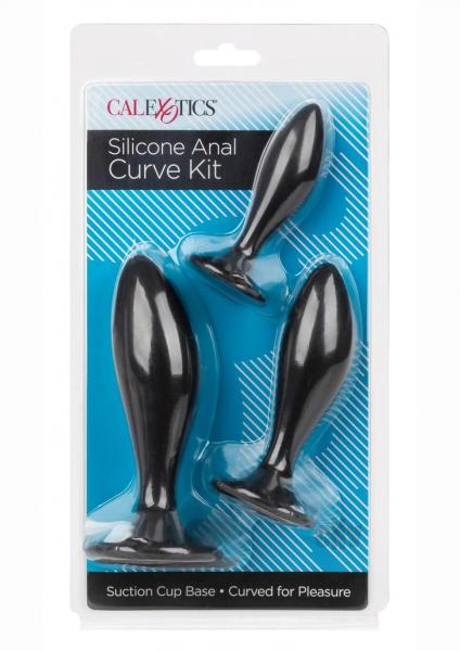 Silicone Anal Curve Kit Black