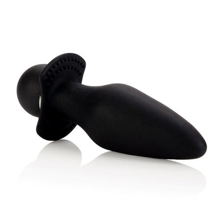 Booty Rider Silicone Vibrating Butt Plug Black
