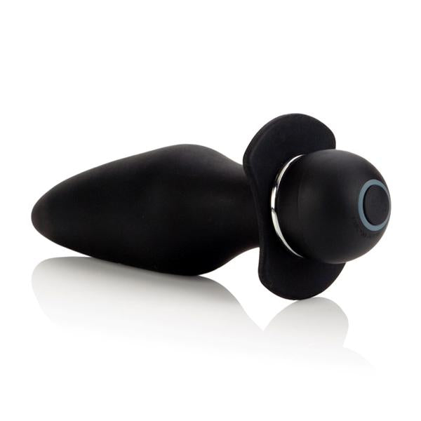 Booty Rider Silicone Vibrating Butt Plug Black