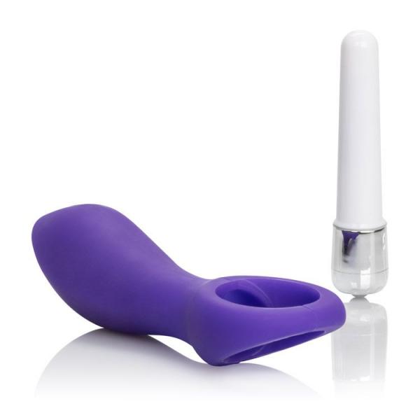 Vibrating Silicone Booty Probe Purple