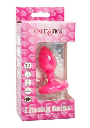 Cheeky Gems Medium Rechargeable Vibrating Probe Pink