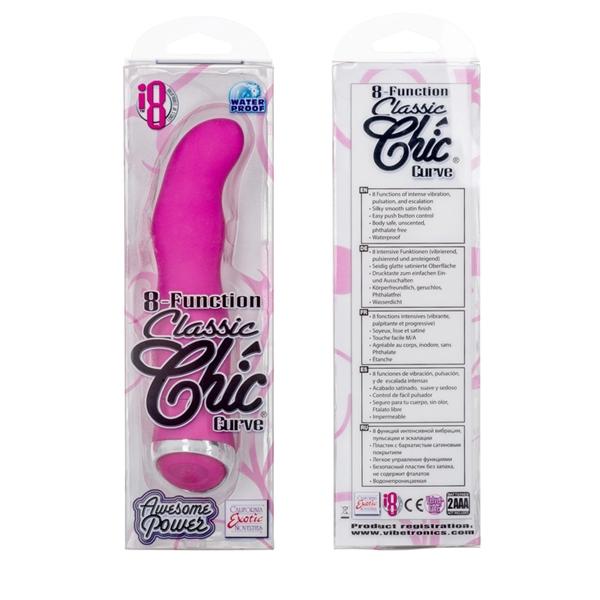 Classic Chic Curve 8 Function Pink Vibrator