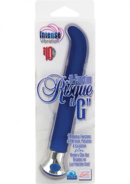 10 Function Risque G Vibrator Blue