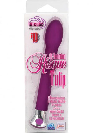 10 Function Risque Tulip Vibrator Purple