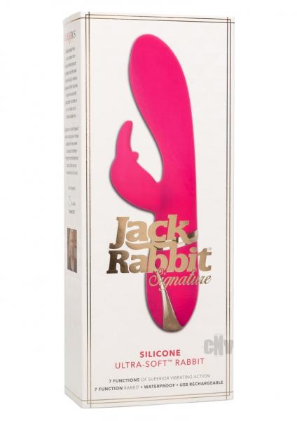 Jack Rabbit Silicone Ultra Soft Rabbit Vibrator Pink