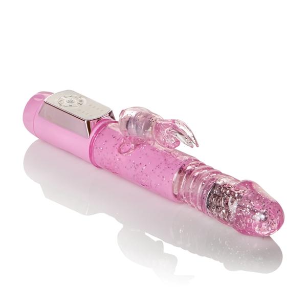 Petite Thrusting Jack Rabbit Vibrator Pink