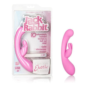 Rechargeable G Jack Rabbit Vibrator Pink