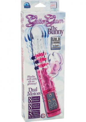 Glitter Glam The Bunny Vibrator Waterproof Pink