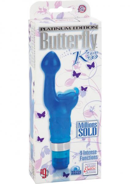 Platinum Edition Butterfly Kiss Vibrator Blue