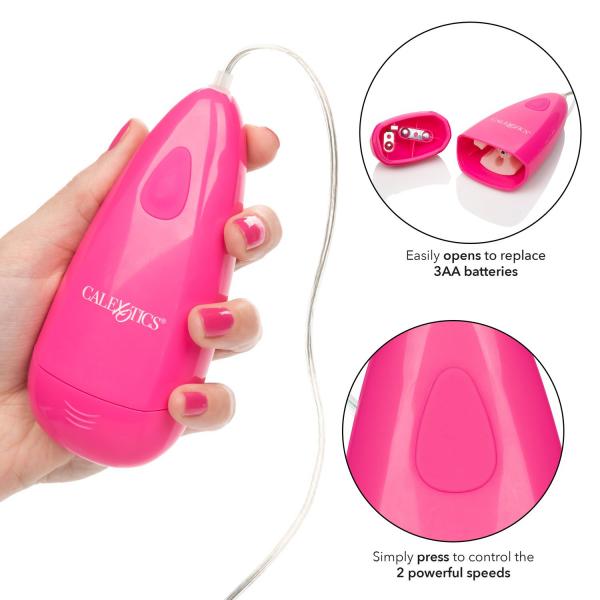 Classic Waterproof Gyrating Bullet Vibrator Pink