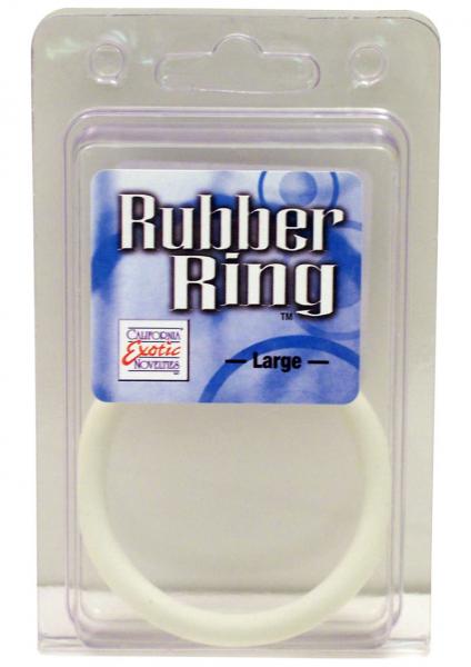 Rubber Cock Ring Large 2.5 Inch Diameter White