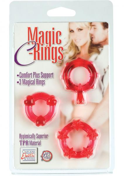 Magic C Rings Set Of 3 Red